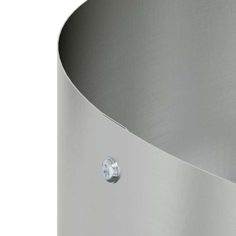 DONICZKA OGRODOWA SREBRNY 40X40X20CM STAL GALWANIZOWANA