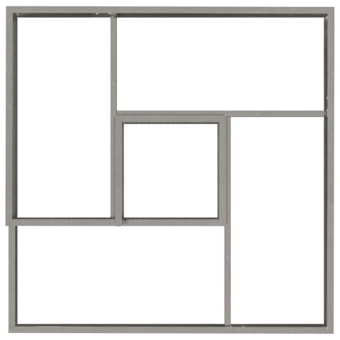 DONICZKA OGRODOWA SREBRNY 80X80X50CM STAL GALWANIZOWANA