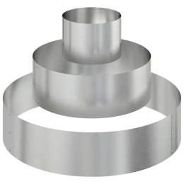 DONICZKA OGRODOWA SREBRNY 90X90X20CM STAL GALWANIZOWANA