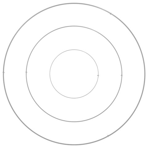 DONICZKA OGRODOWA SREBRNY 90X90X20CM STAL NIERDZEWNA