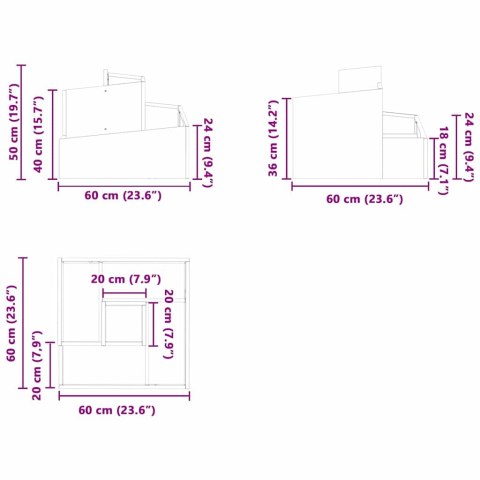 VidaXL Doniczka ogrodowa Zielony oliwkowy 60 x 60 x 50 cm