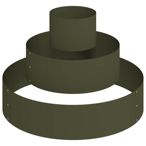 VidaXL Doniczka ogrodowa Zielony oliwkowy 90 x 90 x 20 cm