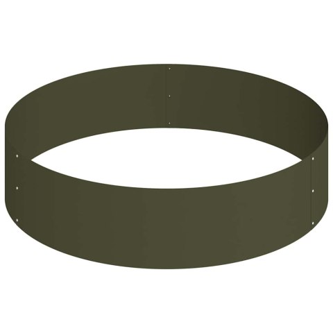 VidaXL Doniczka ogrodowa Zielony oliwkowy 90 x 90 x 20 cm