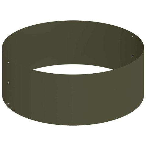 VidaXL Doniczka ogrodowa Zielony oliwkowy 90 x 90 x 20 cm