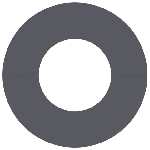 VidaXL odpowiedni dla płaskich pierścieni drzewa 5 pcs Antracyt