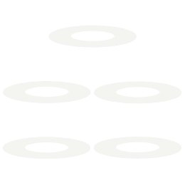 PIERŚCIEŃ DREWNY OBRZEŻE OGRODOWE METALOWE 5 SZT BIAŁY Ø30 / 60CM