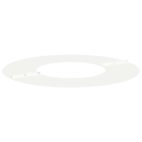 PIERŚCIEŃ DREWNY OBRZEŻE OGRODOWE METALOWE 5 SZT BIAŁY Ø30 / 60CM