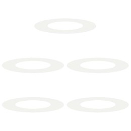 PIERŚCIEŃ DREWNY OBRZEŻE OGRODOWE METALOWE 5 SZT BIAŁY Ø40 / 70CM