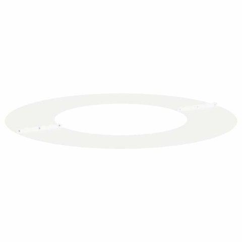 PIERŚCIEŃ DREWNY OBRZEŻE OGRODOWE METALOWE 5 SZT BIAŁY Ø40 / 70CM