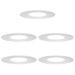 PIERŚCIEŃ DREWNY OBRZEŻE OGRODOWE METALOWE 5 SZT SREBRNY