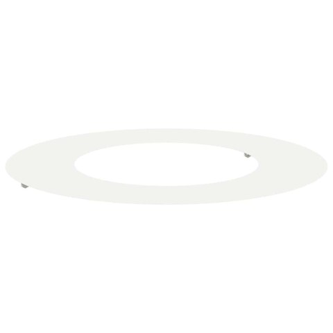 PIERŚCIEŃ DREWNY OBRZEŻE OGRODOWE METALOWE BIAŁY Ø40 / 70CM