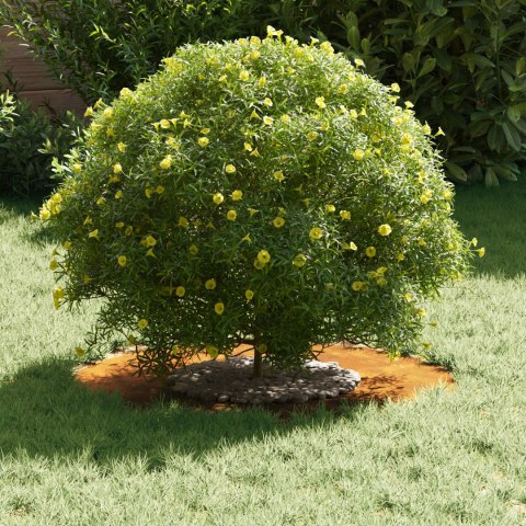 PIERŚCIEŃ DREWNY OBRZEŻE OGRODOWE METALOWE BRĄZOWY Ø30 / 60CM