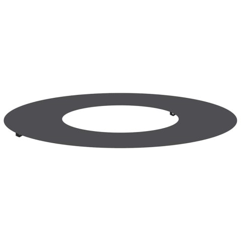 PIERŚCIEŃ DREWNY OBRZEŻE OGRODOWE METALOWE CZARNY Ø30 / 60CM