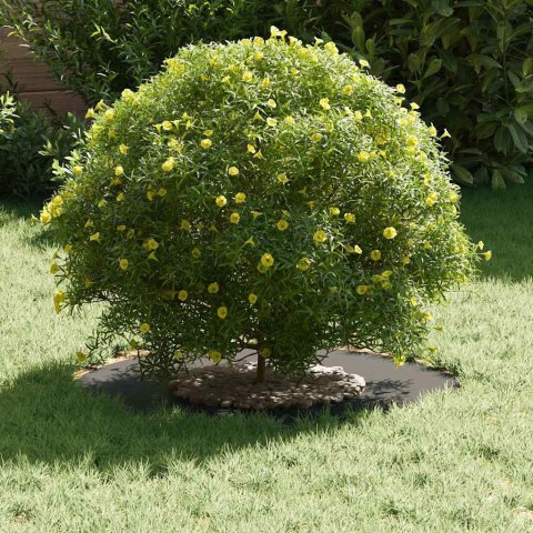 PIERŚCIEŃ DREWNY OBRZEŻE OGRODOWE METALOWE CZARNY Ø30 / 60CM