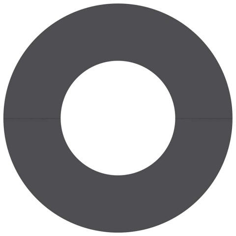 PIERŚCIEŃ DREWNY OBRZEŻE OGRODOWE METALOWE CZARNY Ø30 / 60CM