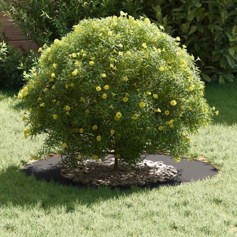 PIERŚCIEŃ DREWNY OBRZEŻE OGRODOWE METALOWE CZARNY Ø40 / 70CM