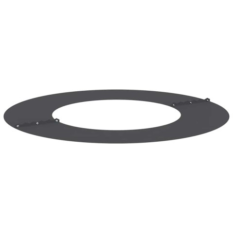 PIERŚCIEŃ DREWNY OBRZEŻE OGRODOWE METALOWE CZARNY Ø40 / 70CM