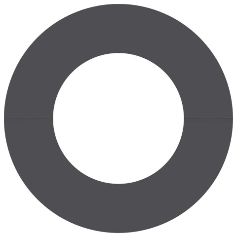 PIERŚCIEŃ DREWNY OBRZEŻE OGRODOWE METALOWE CZARNY Ø40 / 70CM