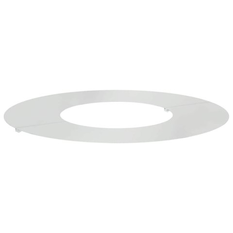 PIERŚCIEŃ DREWNY OBRZEŻE OGRODOWE METALOWE SREBRNY Ø30 / 60CM