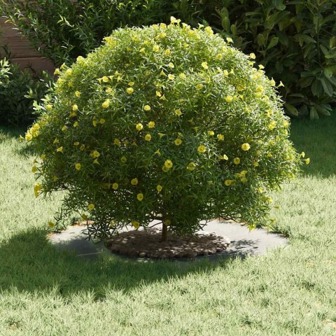 PIERŚCIEŃ DREWNY OBRZEŻE OGRODOWE METALOWE SREBRNY Ø30 / 60CM