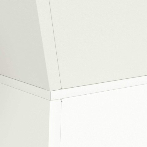 VidaXL Donica słupowa 2 pcs Biały 35 x 35 x 73 cm