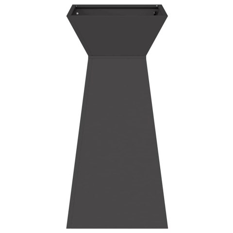 VidaXL Donica słupowa 2 pcs Czarny 35 x 35 x 73 cm