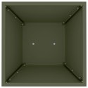 VidaXL Donica słupowa Oliwkowy 35 x 35 x 73 cm