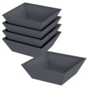 VidaXL Doniczka ogrodowa 5 pcs Antracyt 50 x 50 x 15 cm