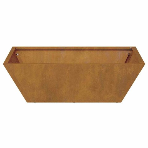 VidaXL Doniczka ogrodowa 5 pcs Rdzawy 50 x 50 x 15 cm