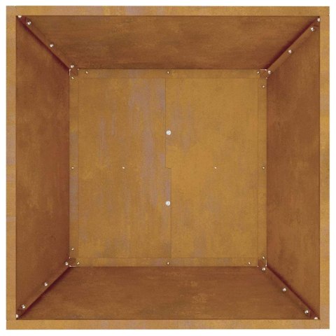 VidaXL Doniczka ogrodowa 5 pcs Rdzawy 50 x 50 x 15 cm