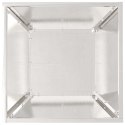 VidaXL Doniczka ogrodowa 5 pcs Srebrny 40 x 40 x 15 cm Stal nierdzewna