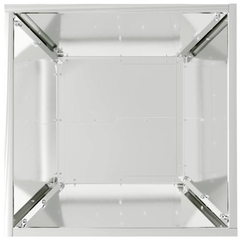 VidaXL Doniczka ogrodowa 5 pcs Srebrny 40 x 40 x 15 cm