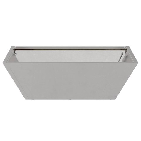 VidaXL Doniczka ogrodowa 5 pcs Srebrny 50 x 50 x 15 cm Stal nierdzewna