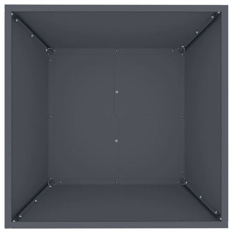 VidaXL Doniczka ogrodowa Antracyt 50 x 50 x 15 cm Stal zimnogięta