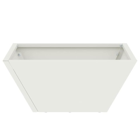 DONICZKA OGRODOWA BIAŁY 35X35X15CM STAL ZIMNOGIĘTA