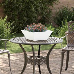 DONICZKA OGRODOWA BIAŁY 40X40X15CM STAL ZIMNOGIĘTA