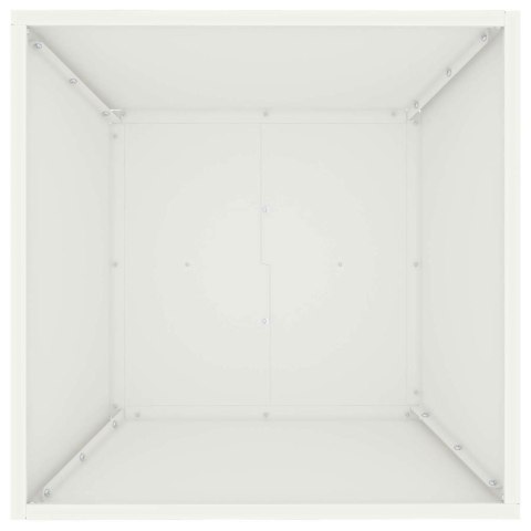 DONICZKA OGRODOWA BIAŁY 50X50X15CM STAL ZIMNOGIĘTA