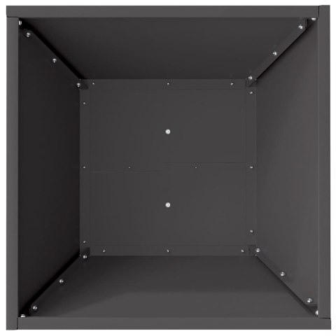 DONICZKA OGRODOWA CZARNY 40X40X15CM STAL ZIMNOGIĘTA