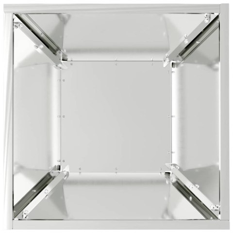 DONICZKA OGRODOWA SREBRNY 35X35X15CM STAL GALWANIZOWANA