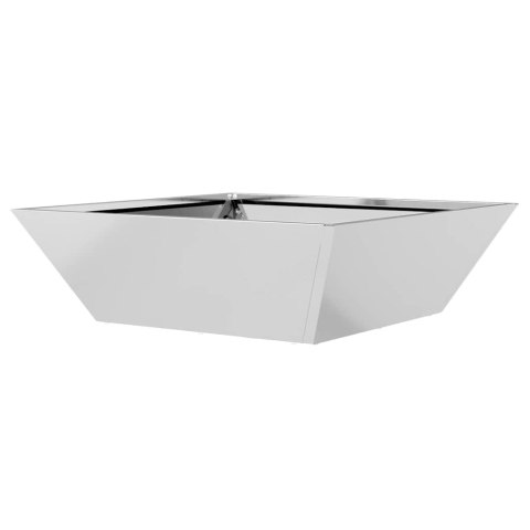 VidaXL Doniczka ogrodowa Srebrny 50 x 50 x 15 cm Stal Galwanizowana
