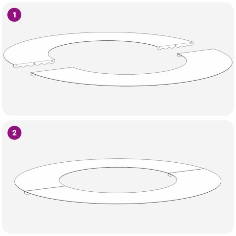 VidaXL Pierścień drzewa Zielony oliwkowy Ø40 / 70 cm Stal zimnogięta