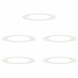 PIERŚCIEŃ DREWNY OBRZEŻE OGRODOWE METALOWE 5 SZT BIAŁY Ø60 / 90CM