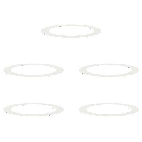 PIERŚCIEŃ DREWNY OBRZEŻE OGRODOWE METALOWE 5 SZT BIAŁY