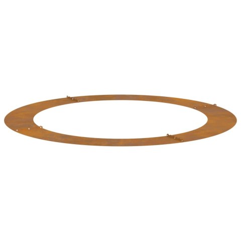 PIERŚCIEŃ DREWNY OBRZEŻE OGRODOWE METALOWE 5 SZT BRĄZOWY