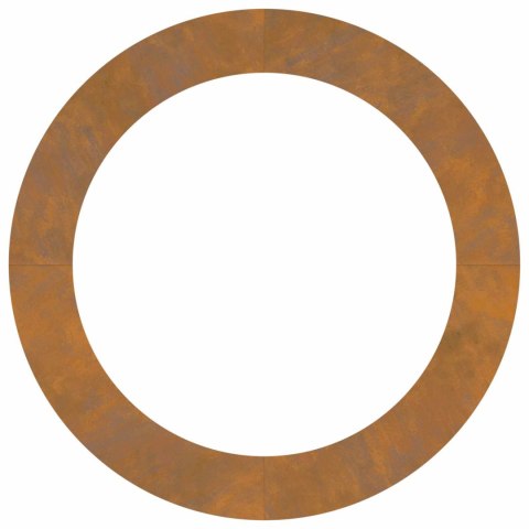 PIERŚCIEŃ DREWNY OBRZEŻE OGRODOWE METALOWE 5 SZT BRĄZOWY