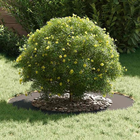 PIERŚCIEŃ DREWNY OBRZEŻE OGRODOWE METALOWE 5 SZT CZARNY