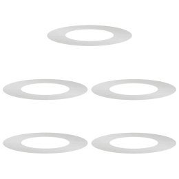 PIERŚCIEŃ DREWNY OBRZEŻE OGRODOWE METALOWE 5 SZT SREBRNY