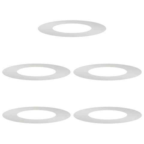 PIERŚCIEŃ DREWNY OBRZEŻE OGRODOWE METALOWE 5 SZT SREBRNY