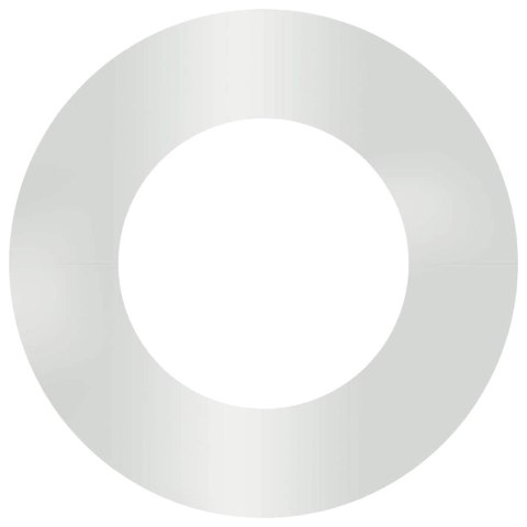 PIERŚCIEŃ DREWNY OBRZEŻE OGRODOWE METALOWE 5 SZT SREBRNY