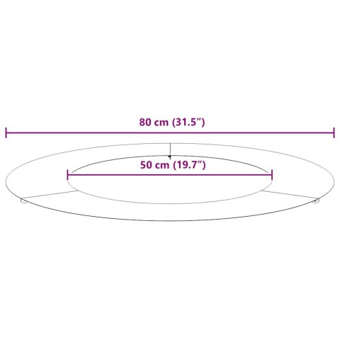 PIERŚCIEŃ DREWNY OBRZEŻE OGRODOWE METALOWE 5 SZT SREBRNY